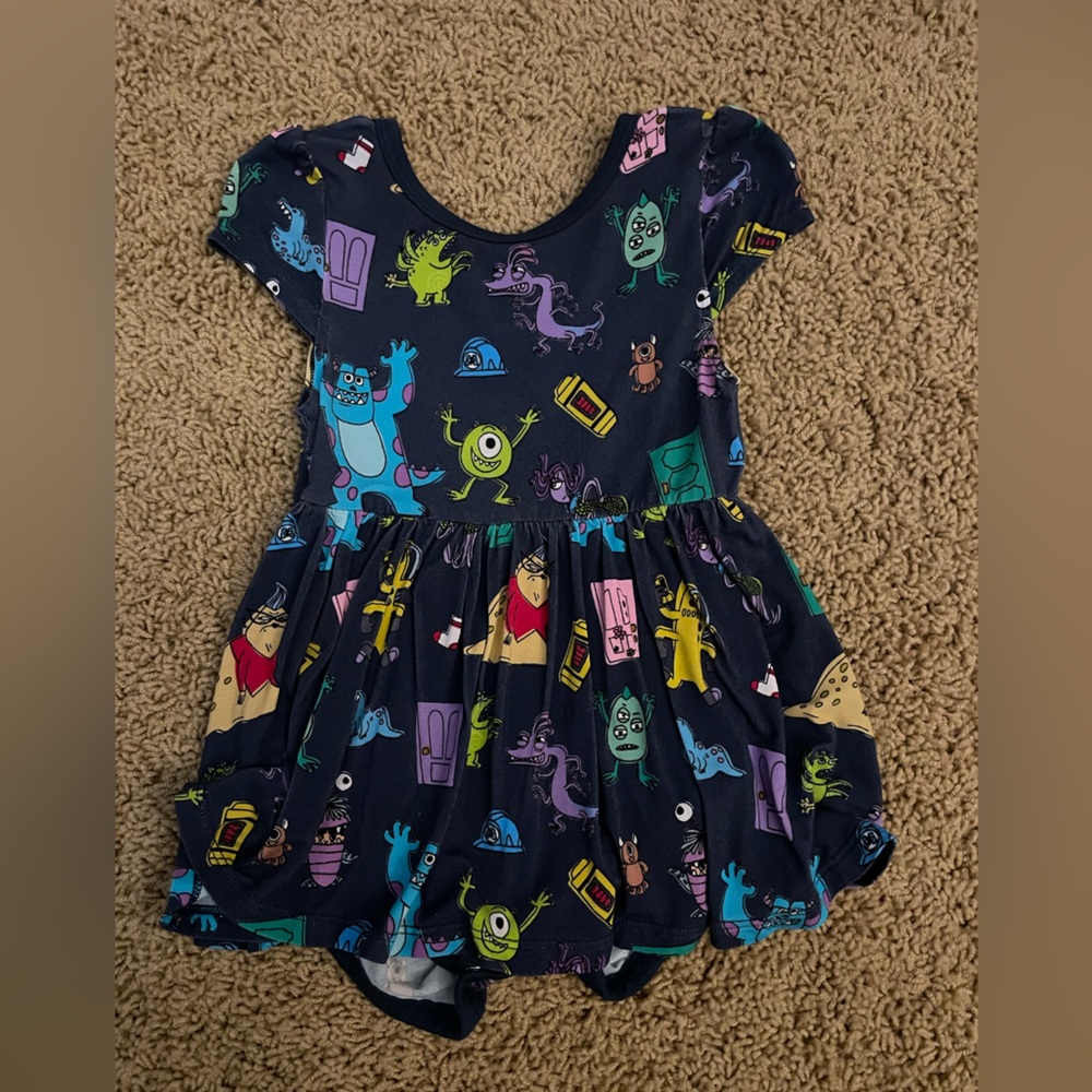 Little Sleepies Monsters Inc Twirl Dress with Bodysuit 18-24 months